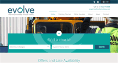 Desktop Screenshot of evolvetraining.com
